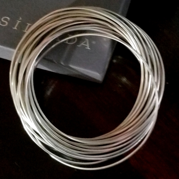 Silpada Sterling Silver 21-Bangle Bracelet - Picture 6 of 12